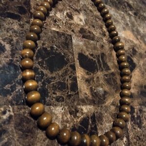 Elegant Brown Beaded Necklace